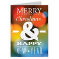 Seed Paper Shape Holiday Greeting Card - Merry Christmas Ampersand